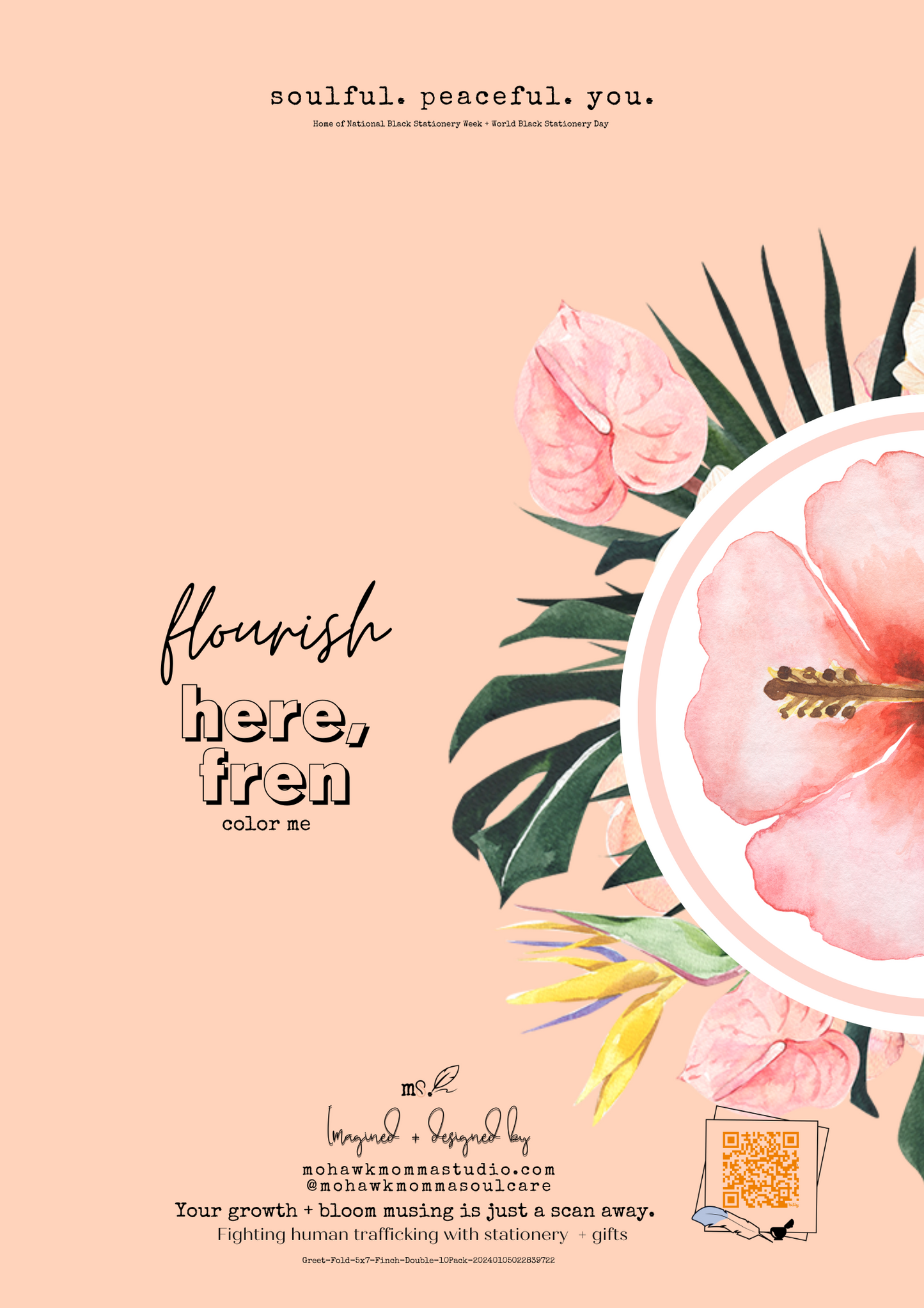 Florece, amigo | Tarjeta de felicitación Color + Journal™