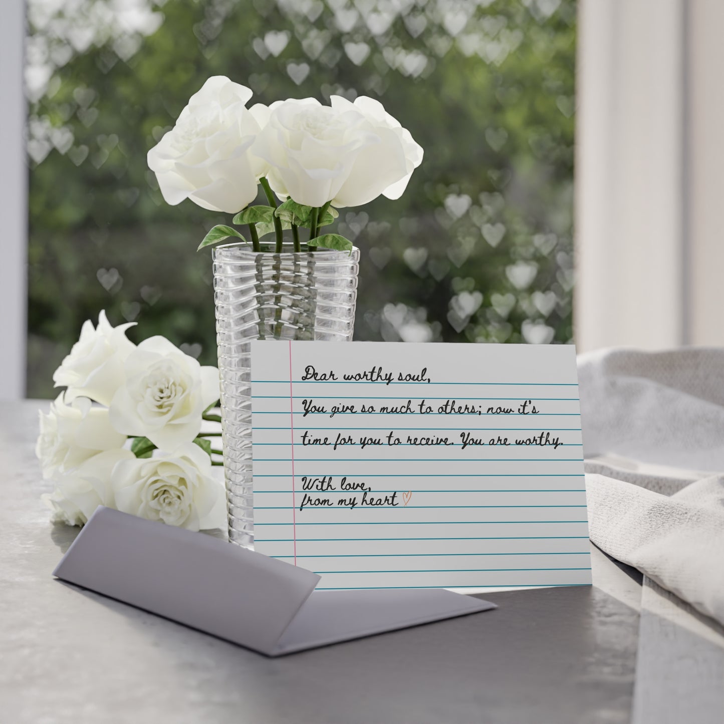 Collection Dear Worthy Soul | Carte postale de poésie Love Letter Color + Journal™