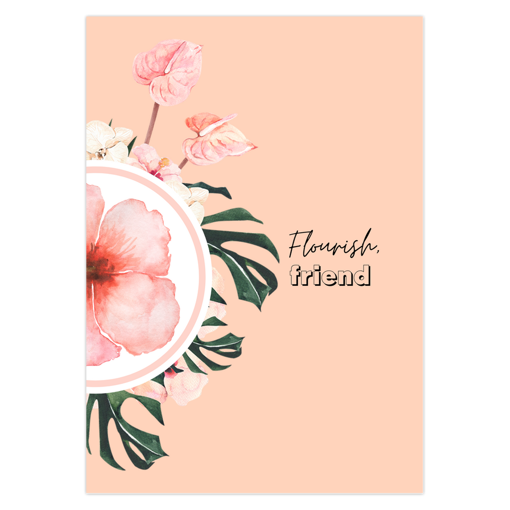 Florece, amigo | Tarjeta de felicitación Color + Journal™