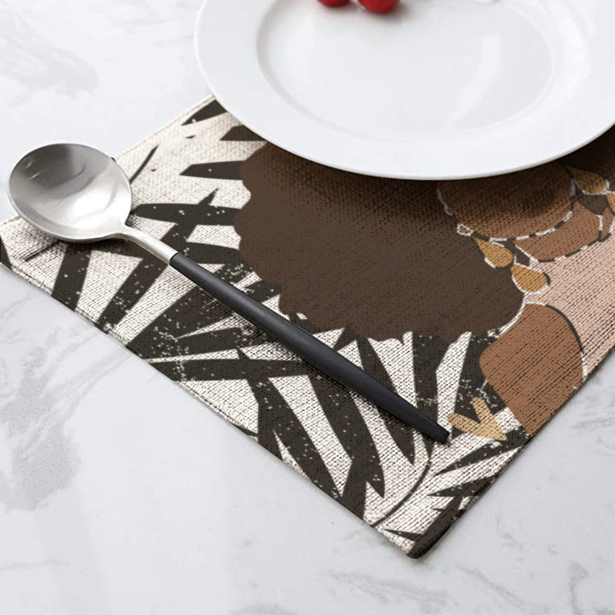 Set de table en lin Midnight Fronds | Melanated Musings