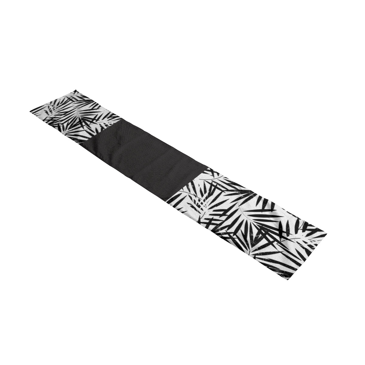 Midnight Fronds Table Runner 70" x13" | 100% Linen Flax | Melanated Musings Collection (minimum order 5)