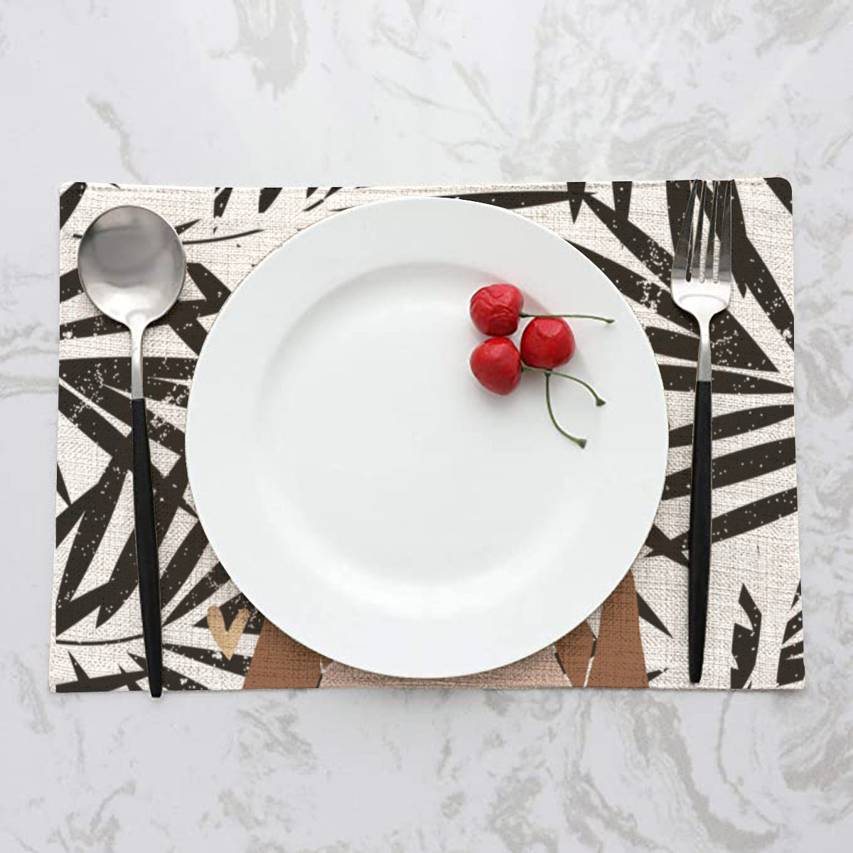 Set de table en lin Midnight Fronds | Melanated Musings