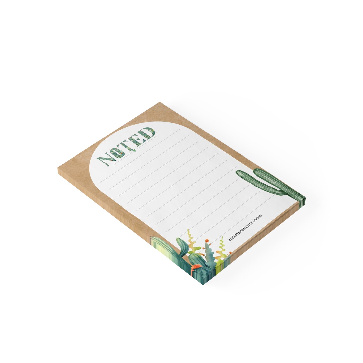Bloc-notes adhésif succulent | 4" x 6"