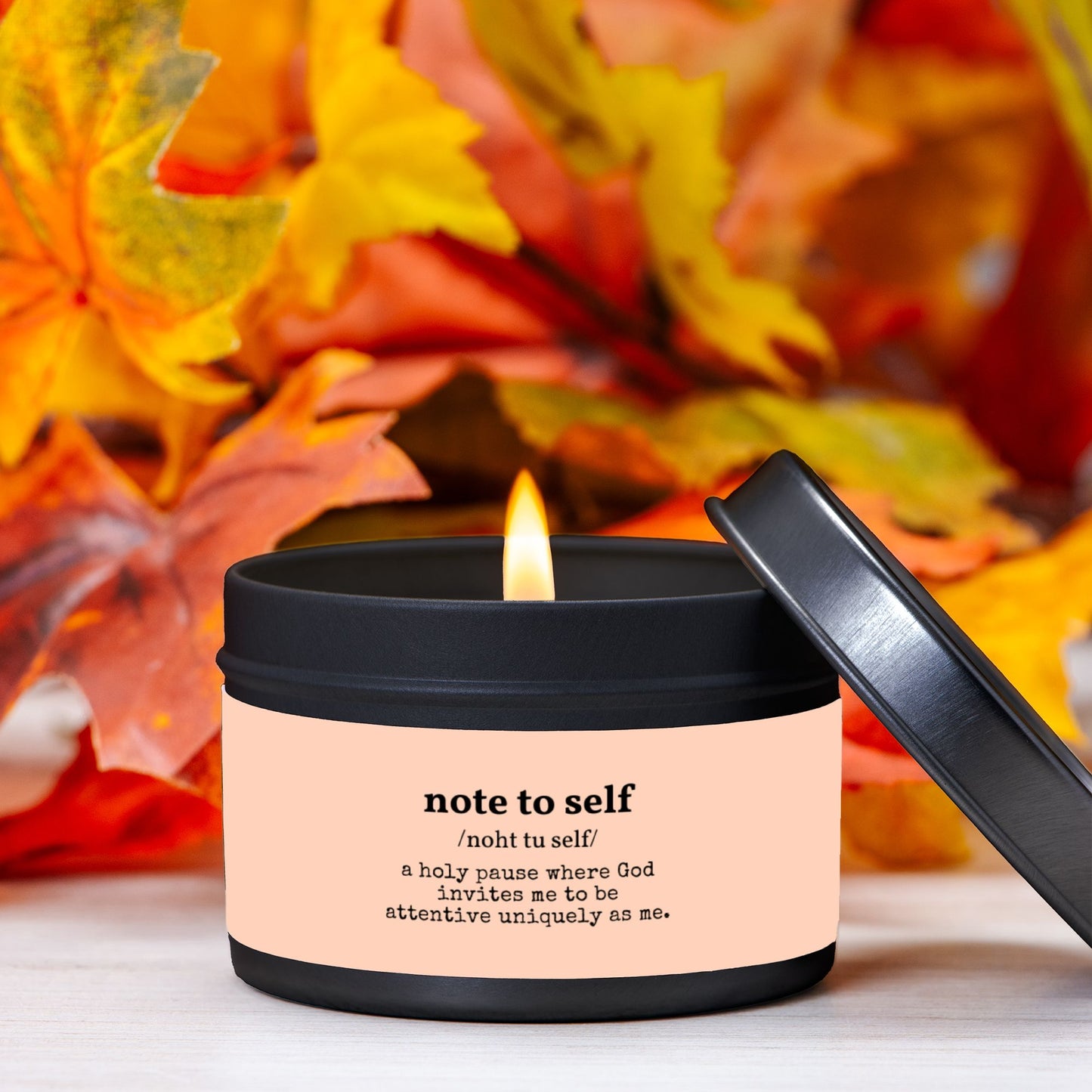 Note to Self Tin Candle | 4 oz Travel Candle - No Dyes