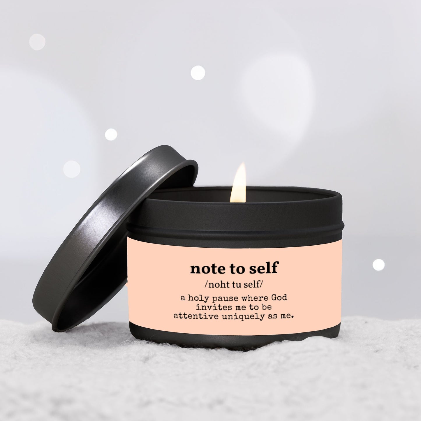 Note to Self Tin Candle | 4 oz Travel Candle - No Dyes