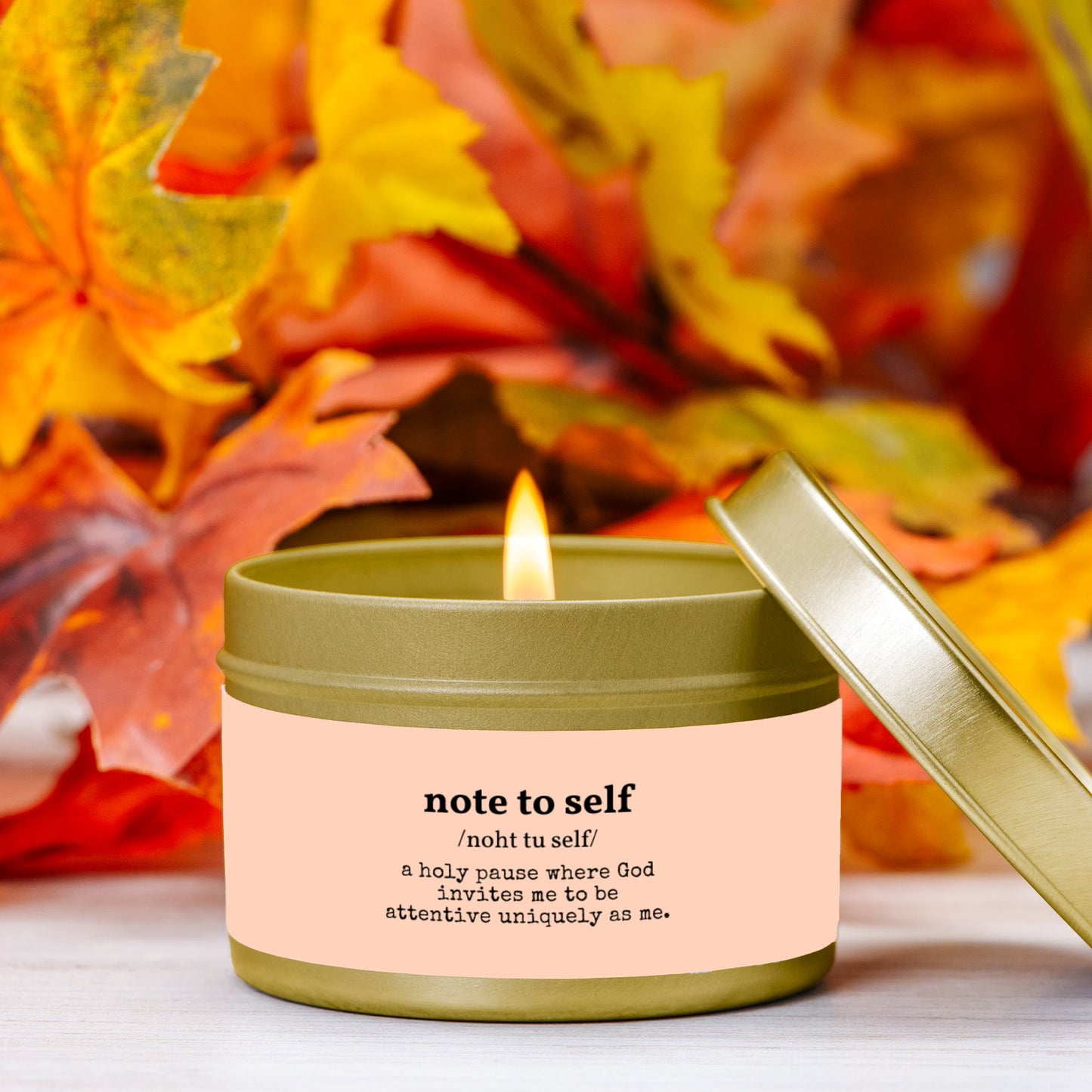 Note to Self Tin Candle | 4 oz Travel Candle - No Dyes