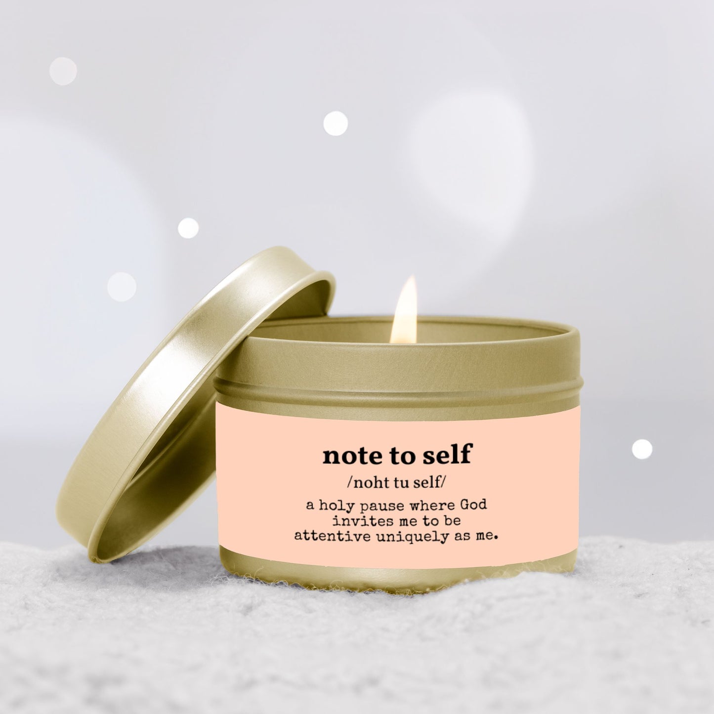 Note to Self Tin Candle | 4 oz Travel Candle - No Dyes
