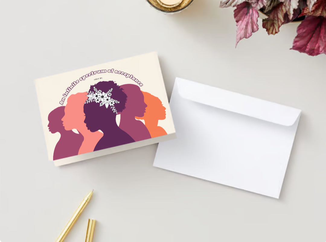 Infinite Spectrum of Acceptance | Color and Journal™ Greeting Card (minimum order 6)