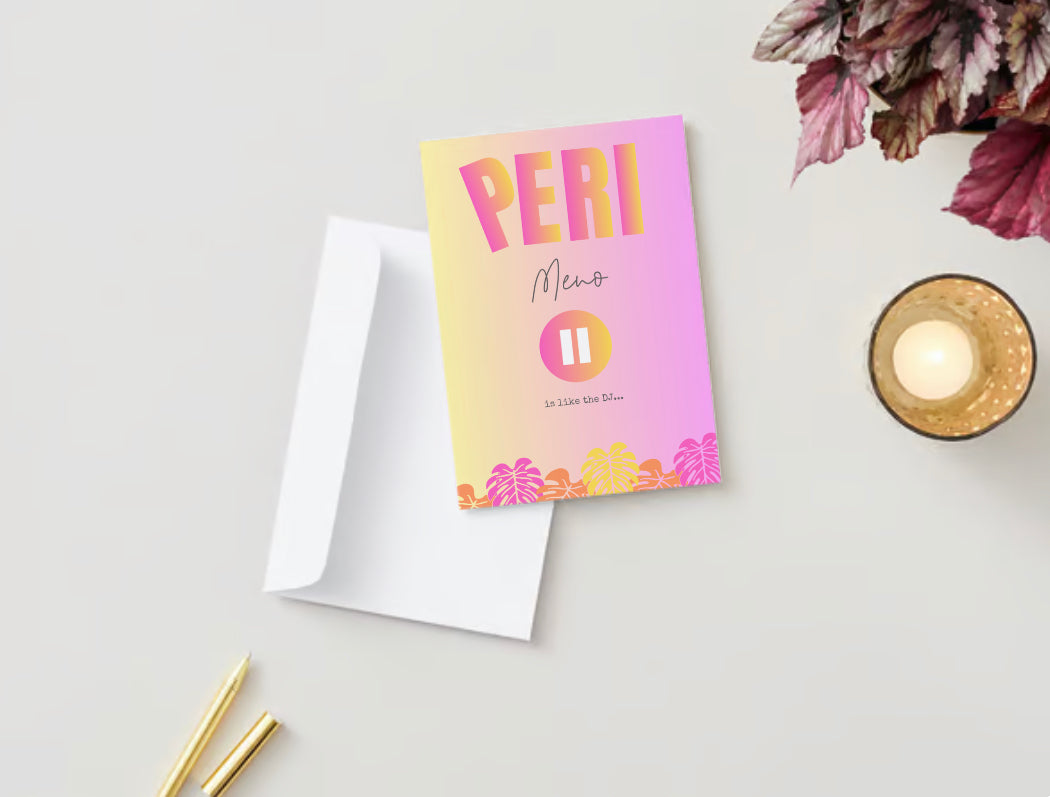 Un conmovedor Jayum de la perimenopausia | Tarjeta de felicitación Color + Journal™ para el bienestar femenino