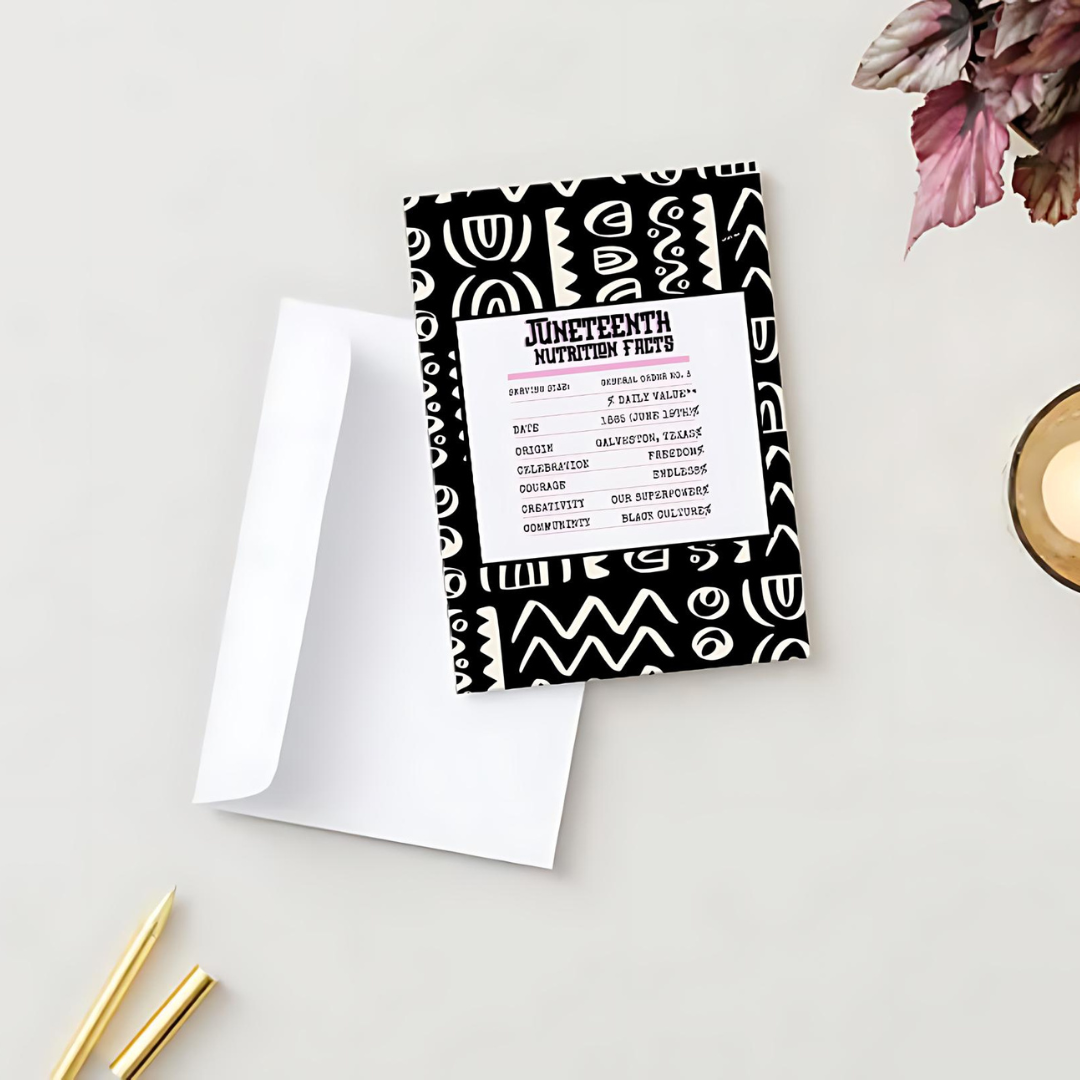 Información nutricional de Juneteenth | Tarjeta de felicitación Color + Journal™