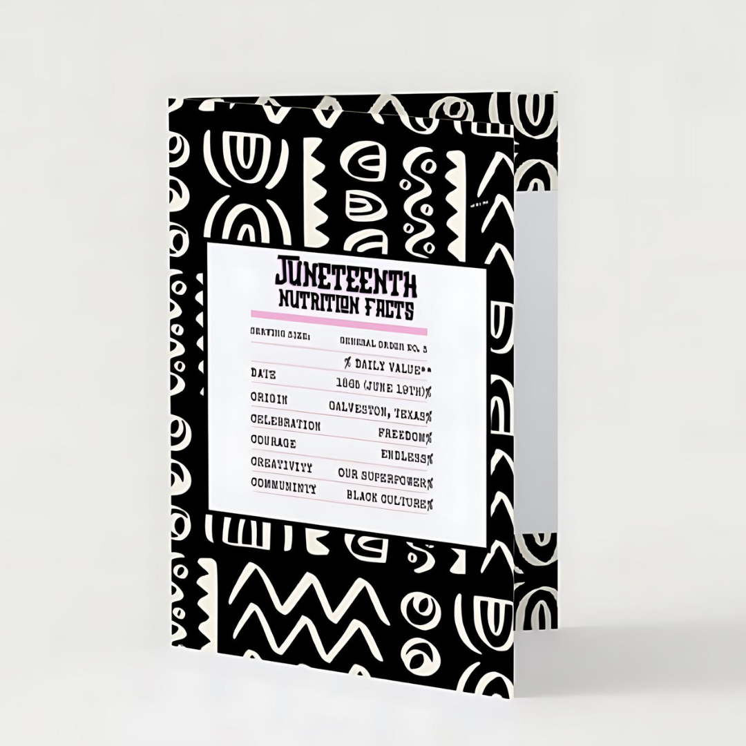 Información nutricional de Juneteenth | Tarjeta de felicitación Color + Journal™