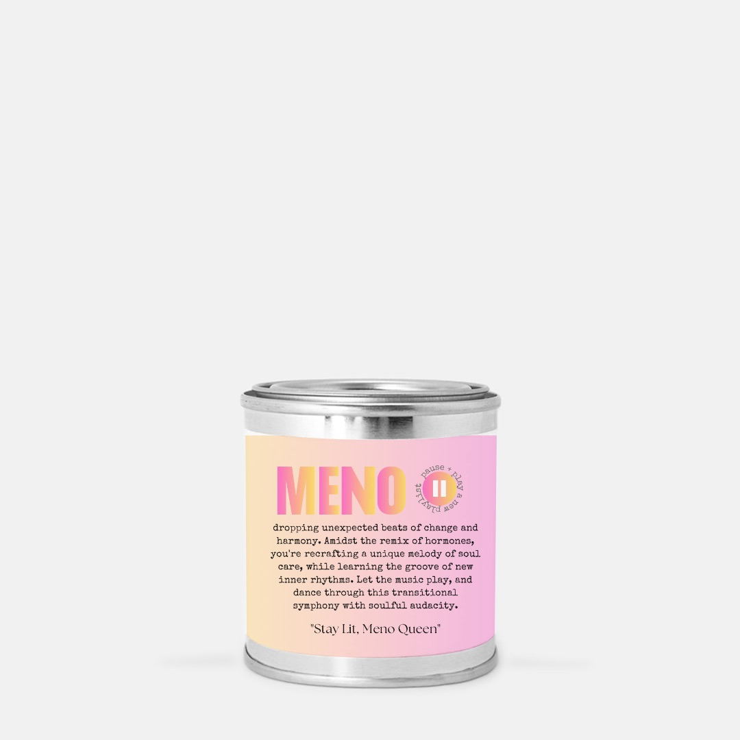 Vela de mecha de madera "Afirmación" (Lata de pintura) de MenoGarden - Sin colorantes