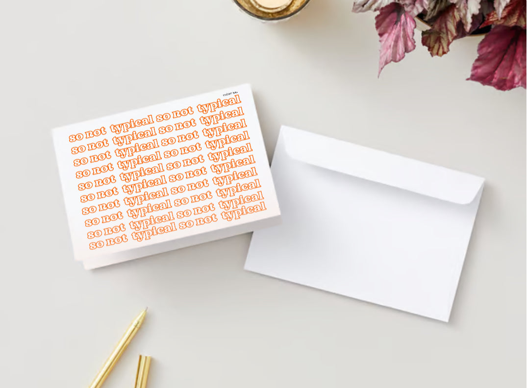 Tarjeta de felicitación Color + Journal™: ¡Qué inusual!