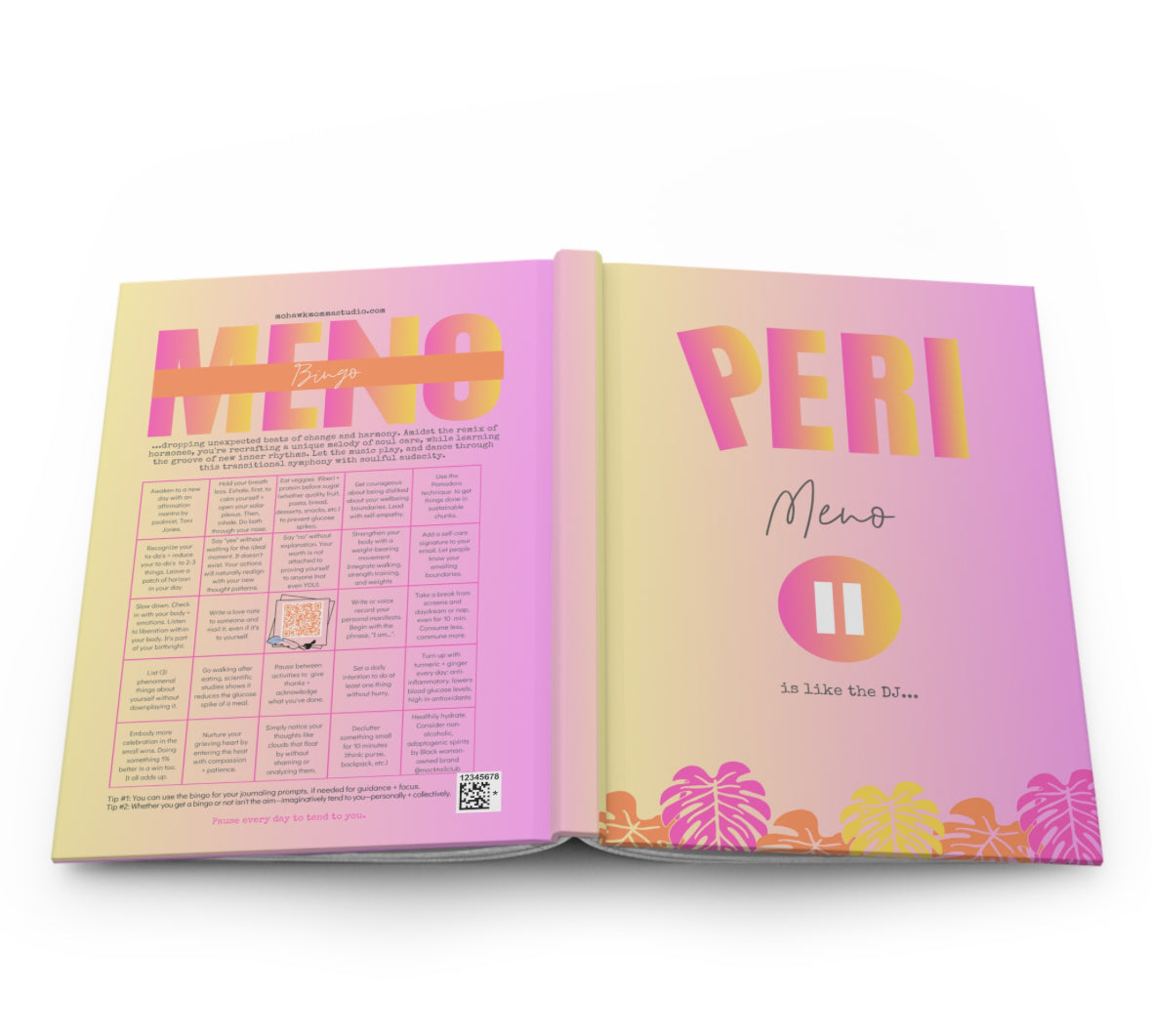 Cuaderno de bingo para la perimenopausia: ejercicios prácticos | Cuaderno de tapa dura