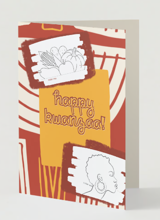 Colección Feliz Kwanzaa | Tarjeta de felicitación navideña Color + Journal™