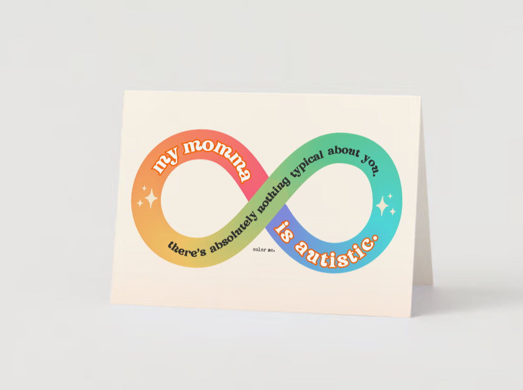 Mi mamá es autista | Tarjeta de felicitación Color + Journal™