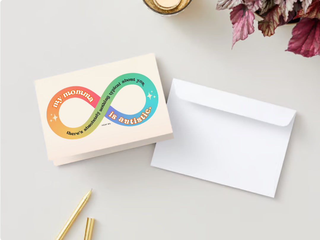 Mi mamá es autista | Tarjeta de felicitación Color + Journal™