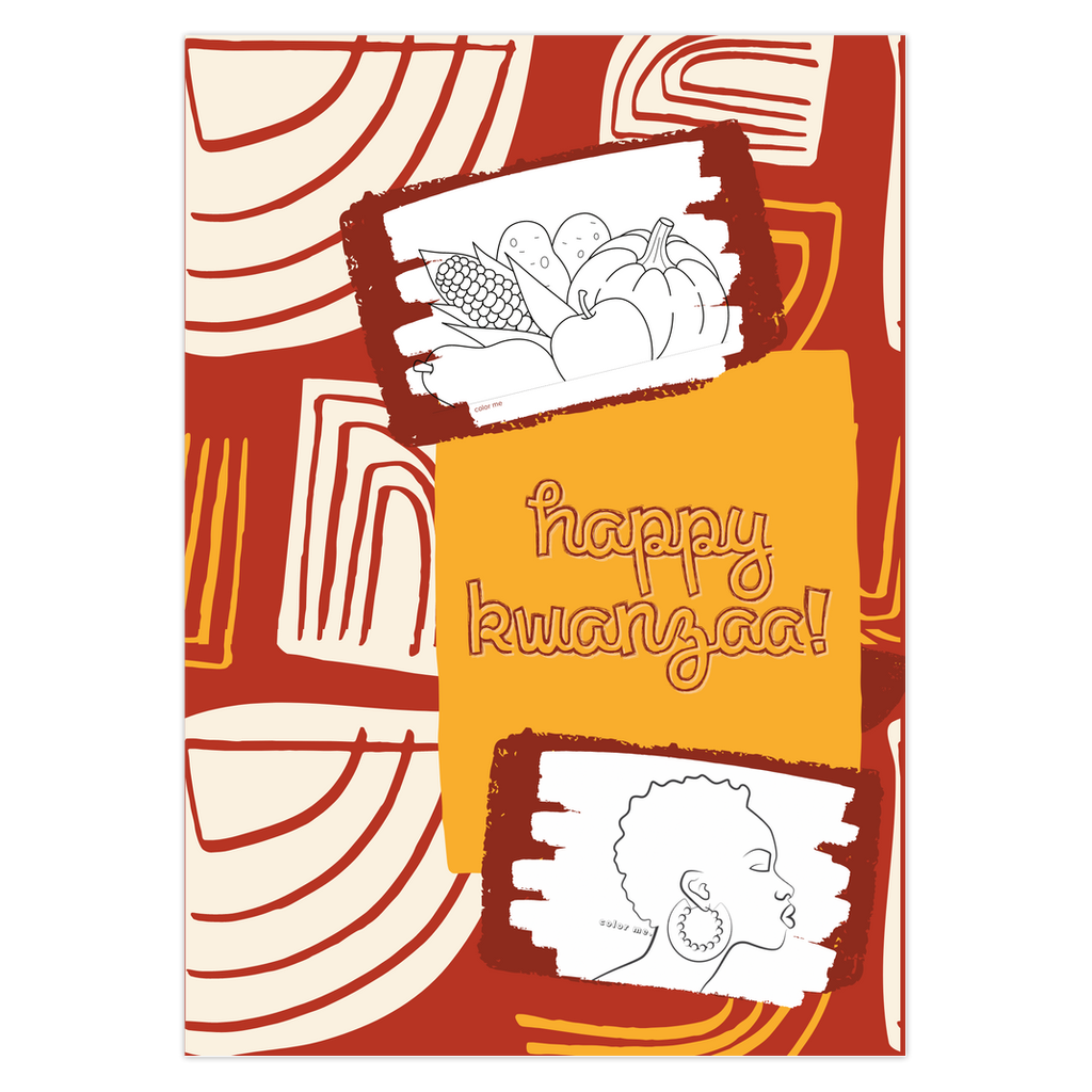 Colección Feliz Kwanzaa | Tarjeta de felicitación navideña Color + Journal™
