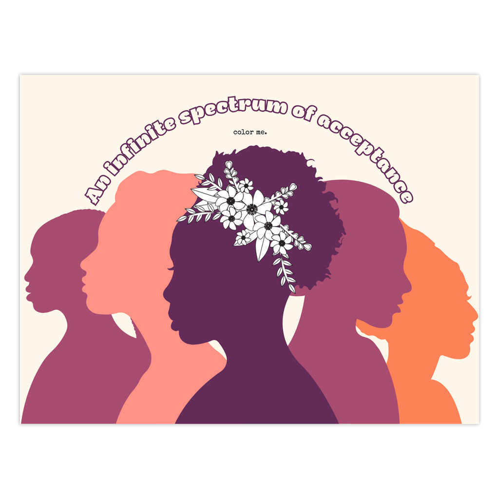 Infinite Spectrum of Acceptance | Color and Journal™ Greeting Card (minimum order 6)