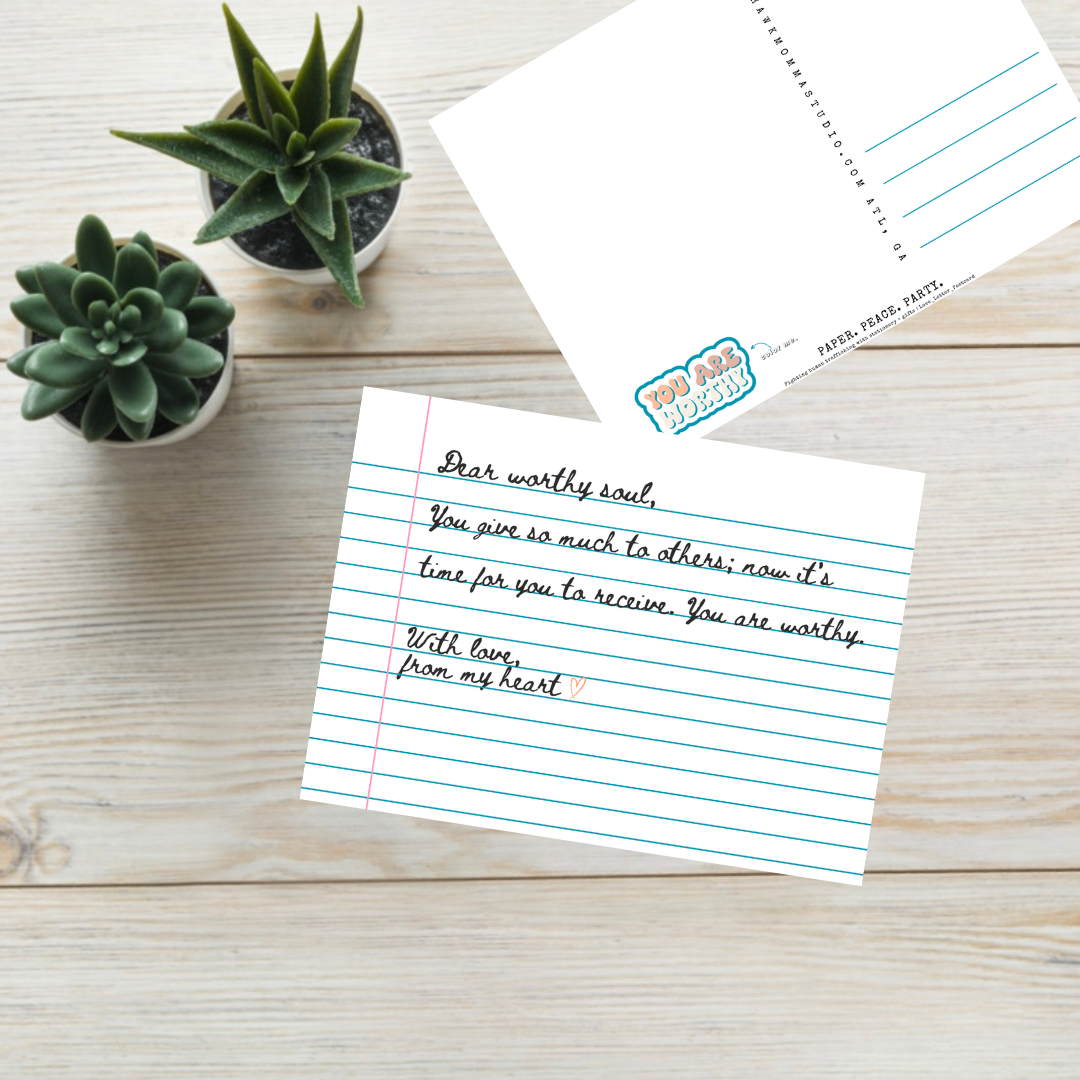Dear Worthy Soul Postcard | Love Letter Color + Journal™