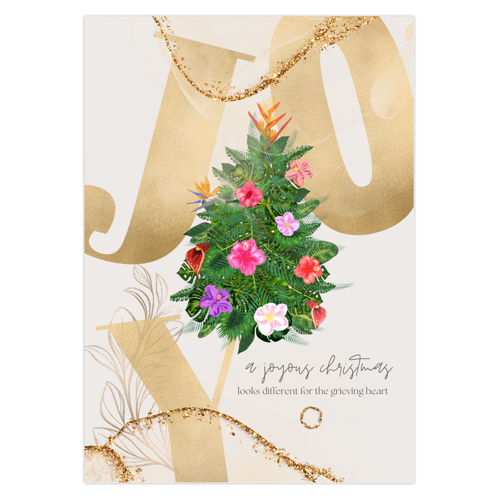 Colección Navideña | Tarjeta de felicitación navideña Joy + Grief Color + Journal™