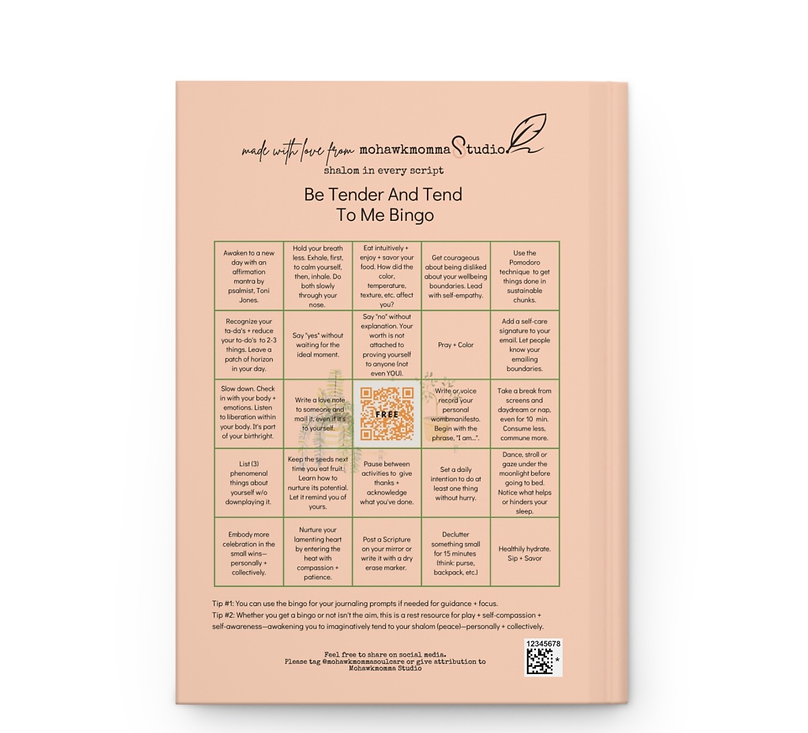 Tending to My Flourishing Bingo-Prompt | Hardcover Bookbound Journal