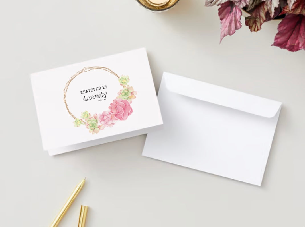 Lo que sea bonito | Tarjeta de felicitación Color and Journal™