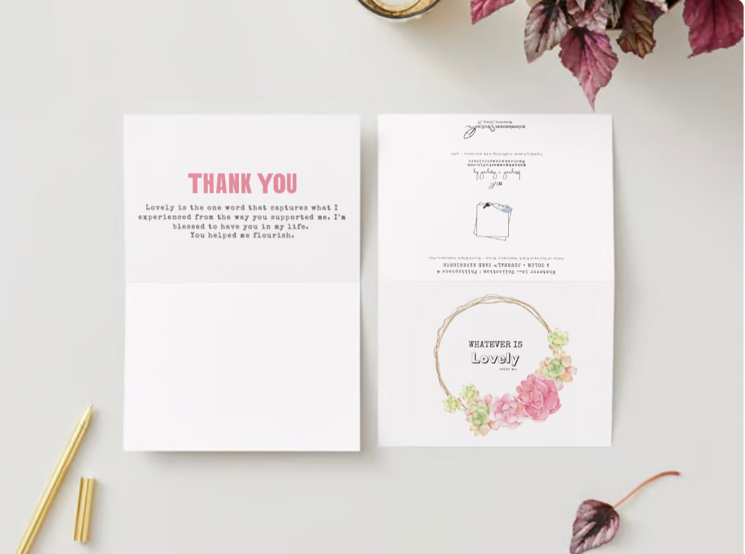 Lo que sea bonito | Tarjeta de felicitación Color and Journal™