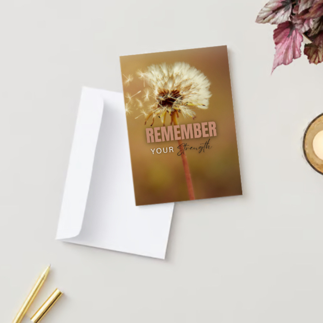 Recuerda tu fuerza | Tarjeta de felicitación Color + Journal™