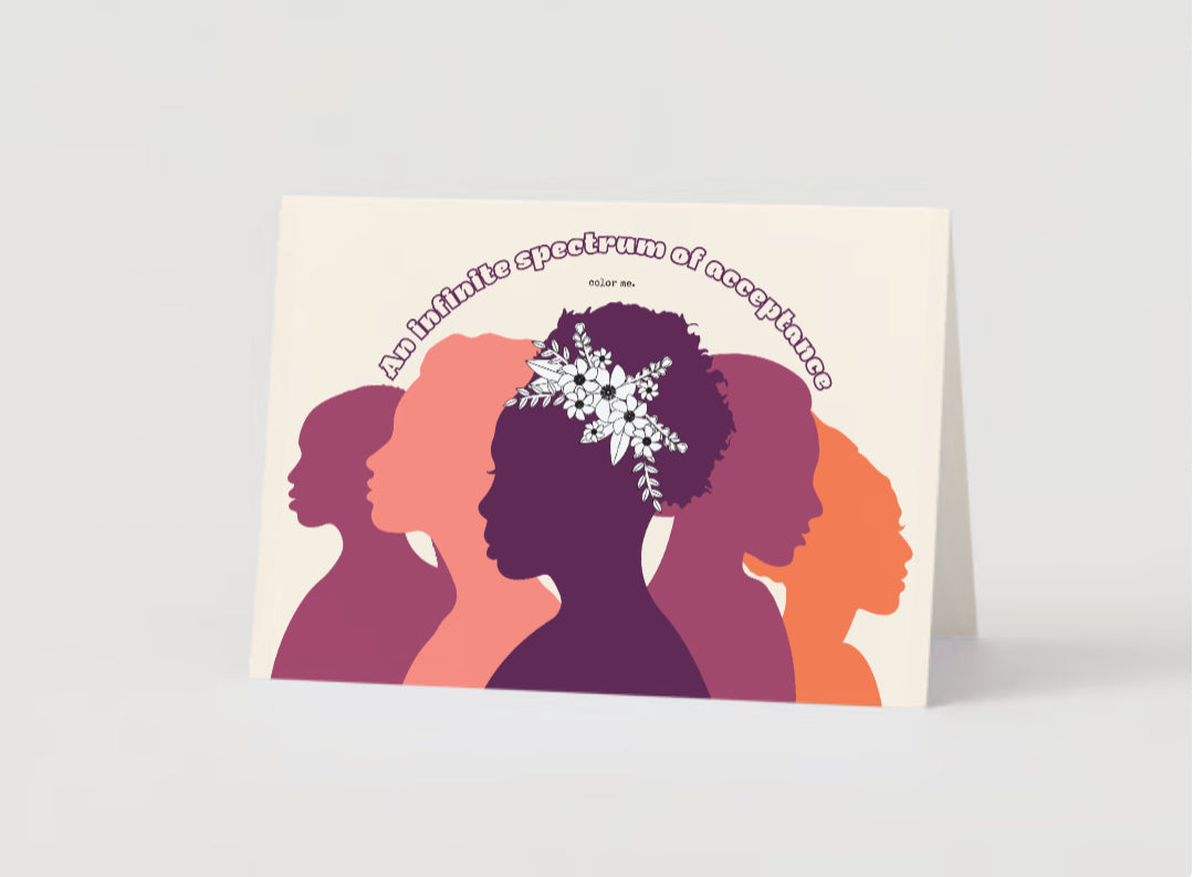 Infinite Spectrum of Acceptance | Color and Journal™ Greeting Card (minimum order 6)