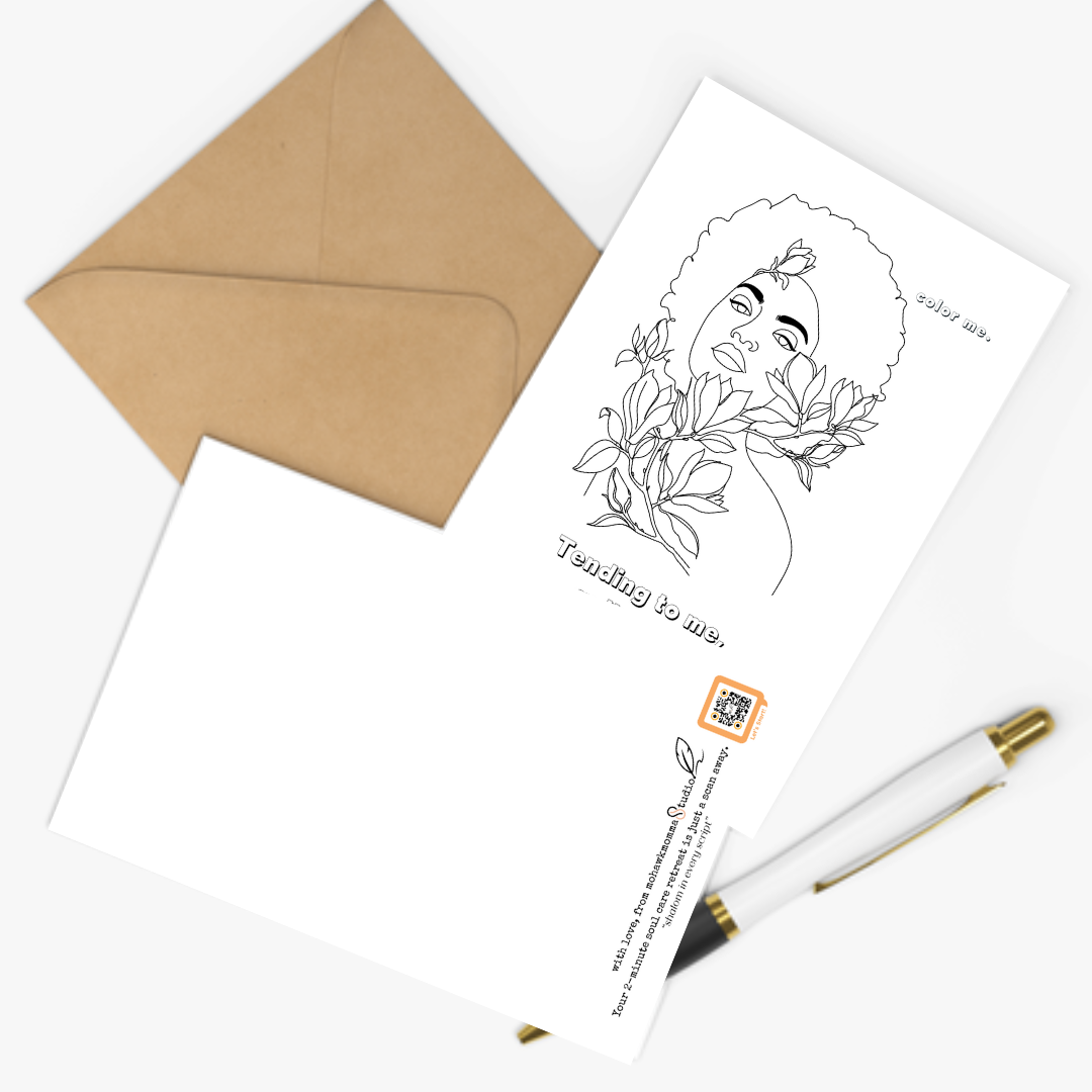 Tarjeta de notas para colorear y diario Tending to Me™