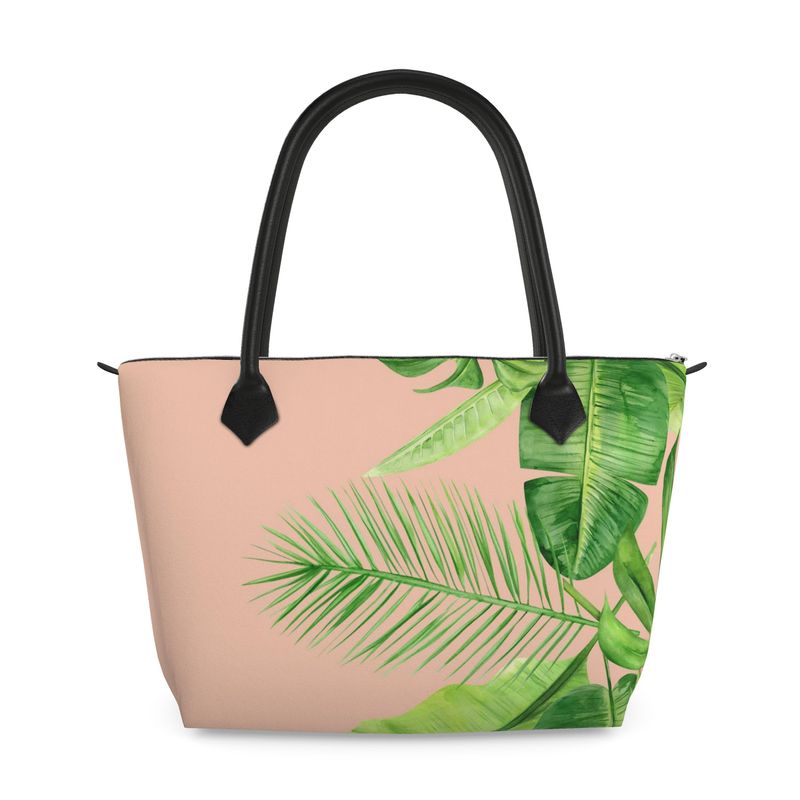 Bolso Monstera + Palms | Bolso botánico con cremallera