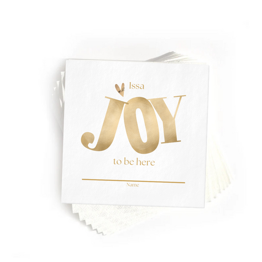 Issa Joy To Be Here  | Set of 20 Cocktail Napkins (minimum order 5)