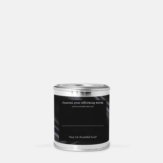 Affirmation (Paint Can) Wood Wick Candle - No Dyes (minimum order 5)