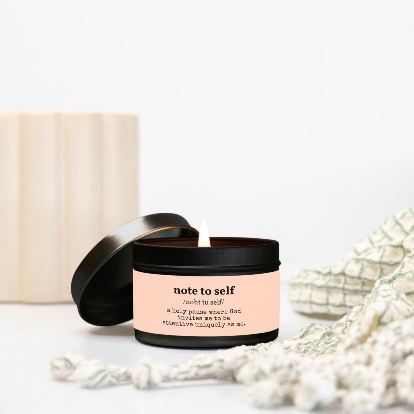 Note to Self Tin Candle | 4 oz Travel Candle - No Dyes