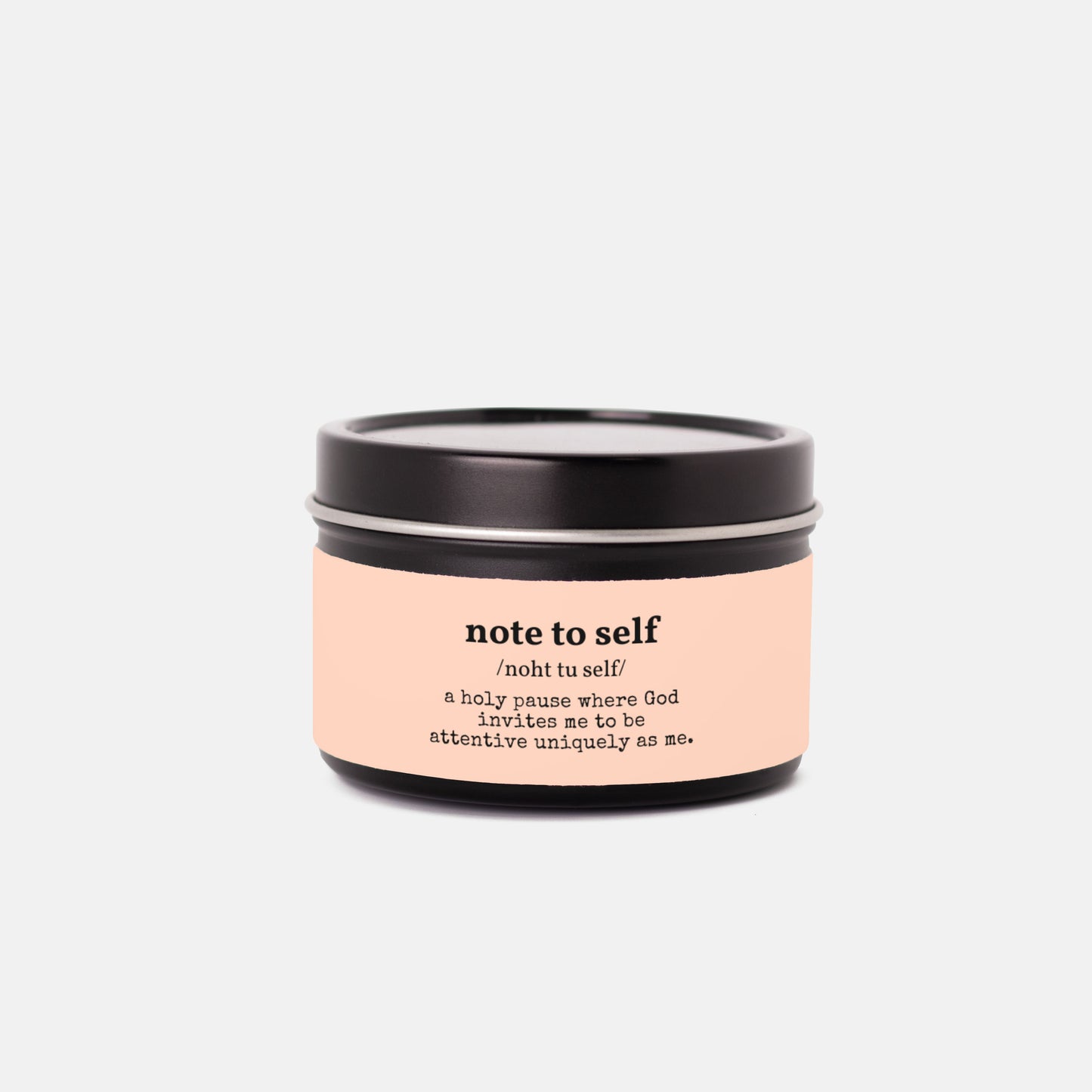 Note to Self Tin Candle | 4 oz Travel Candle - No Dyes