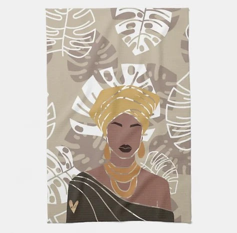 Cocoa Tea Towel | Melanated Musings Collection (minimum order 5)