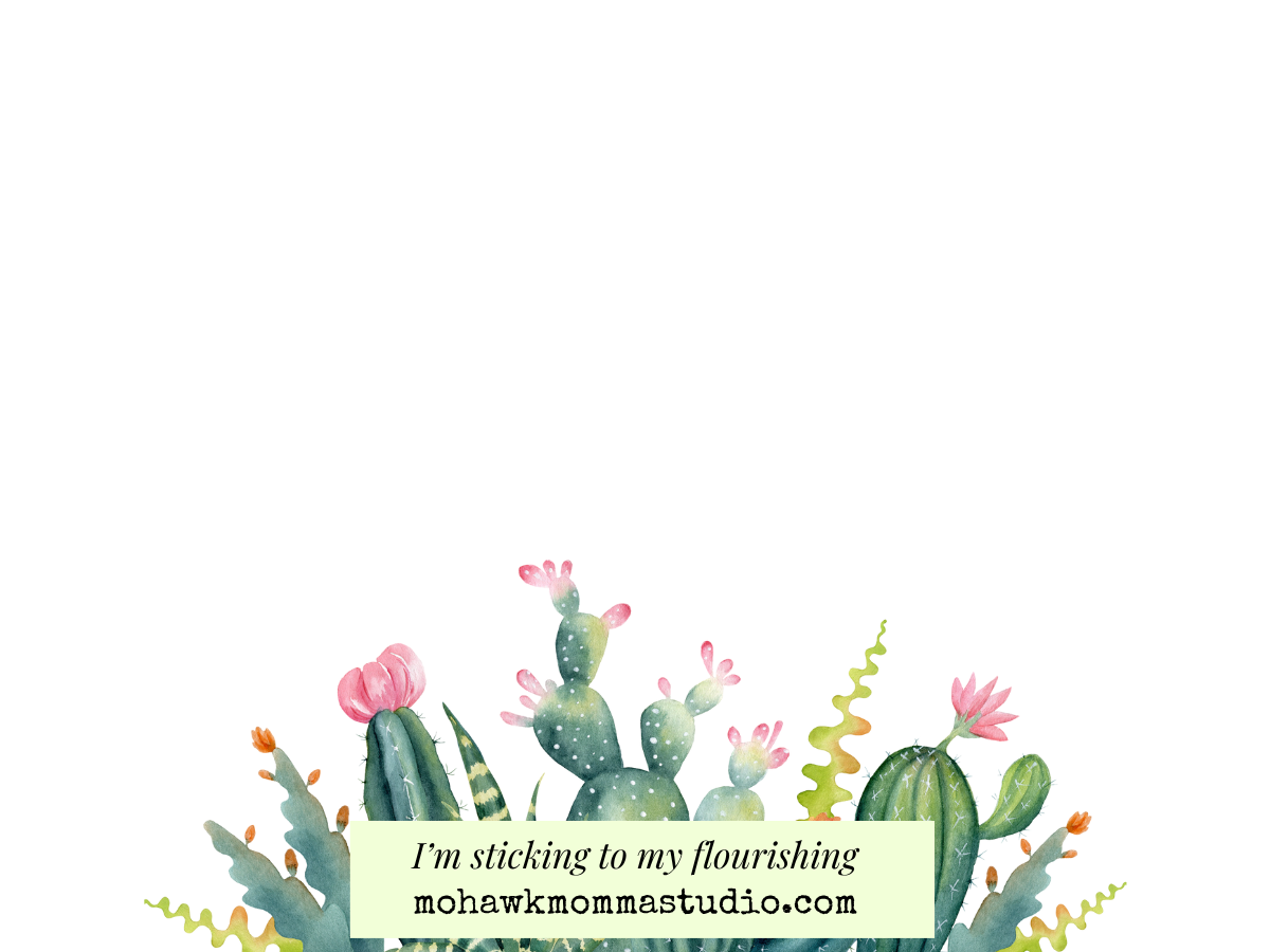 Watercolor Succulents Sticky Notepad | 4” x 3”