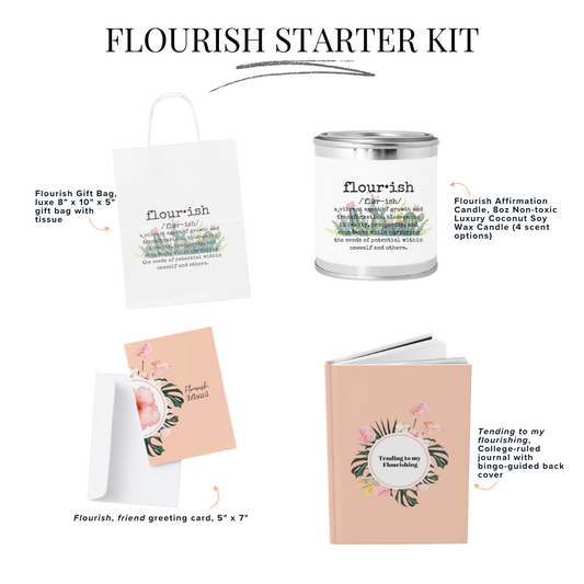 Kit de inicio Flourish, Friend (paquete de 4) | Paquete para el cuidado del alma de la amistad