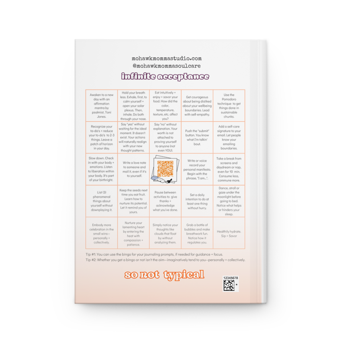 So Not Typical Bingo-Prompt | Hardcover Bookbound Journal