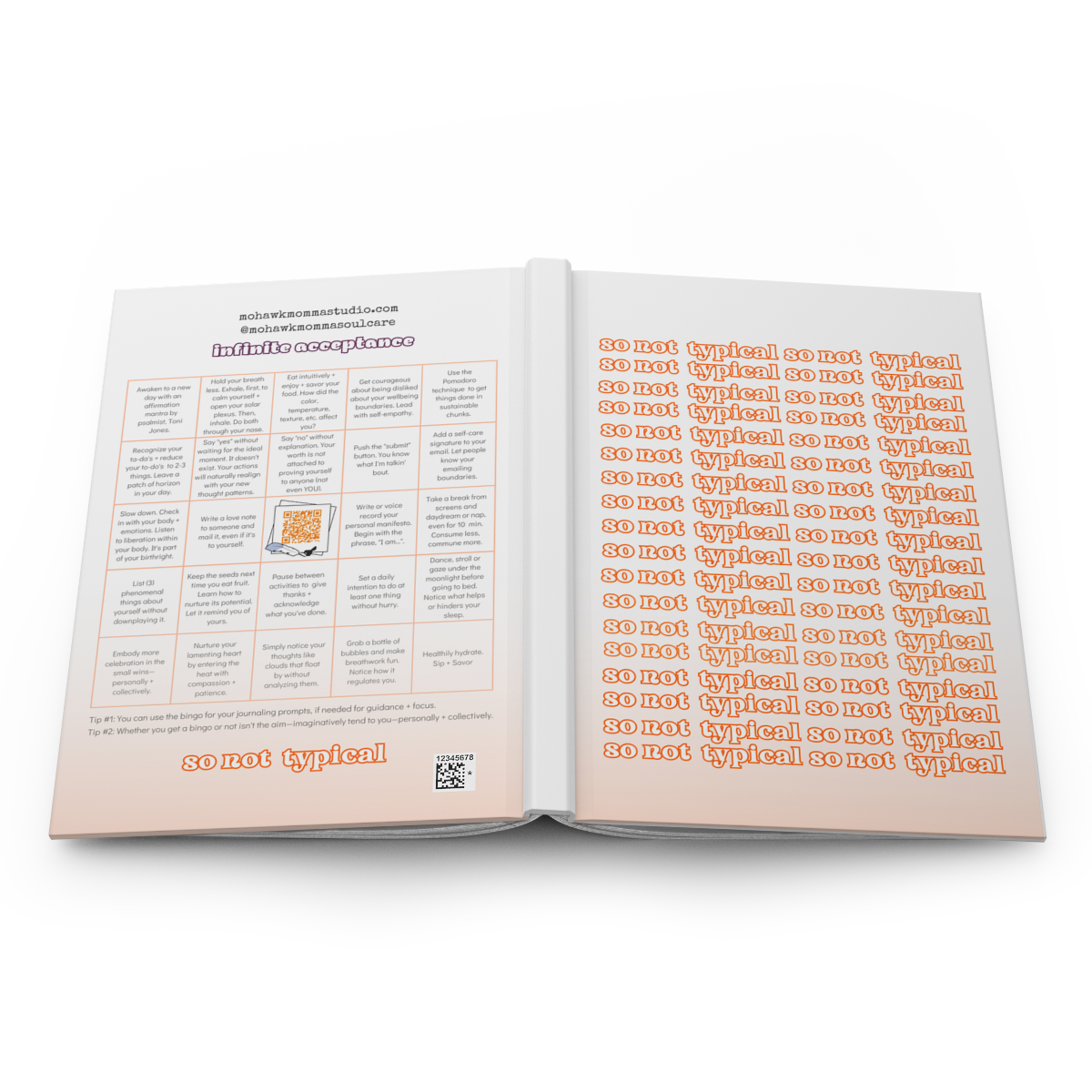 So Not Typical Bingo-Prompt | Hardcover Bookbound Journal