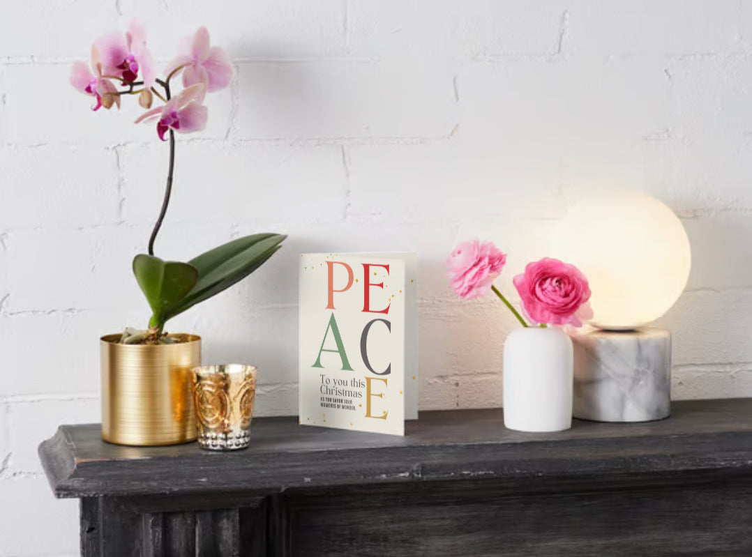 Colección Navideña | Tarjeta de felicitación navideña Peace Color + Journal™