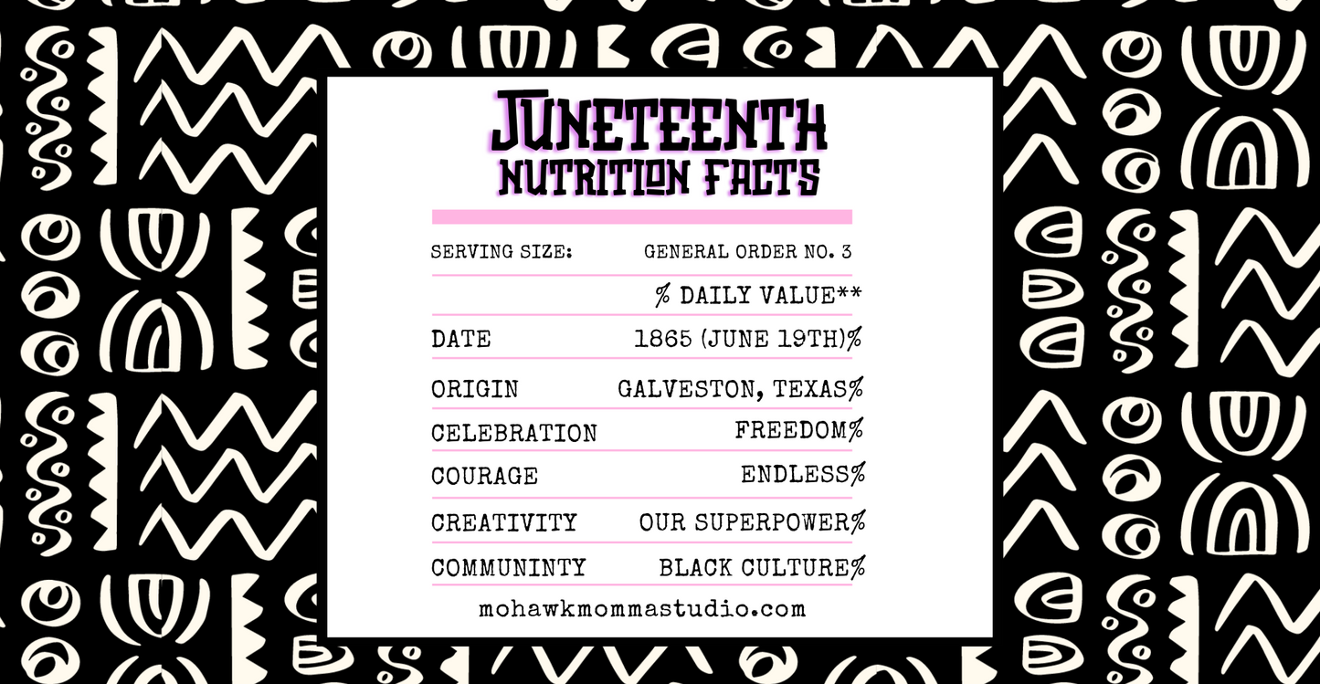 Juneteenth Nutrition Facts (Paint Can) Wood Wick Candle - No Dyes (minimum order 5)