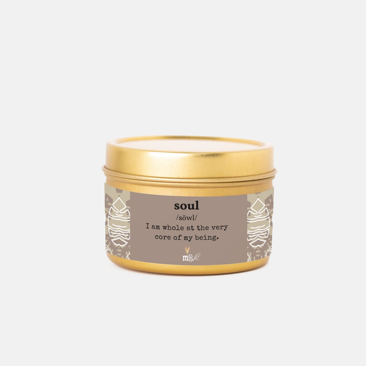 Vela en lata con la definición de Cocoa Monsteras | Vela de viaje de 113 g - Sin colorantes | Colección Melanated Musings