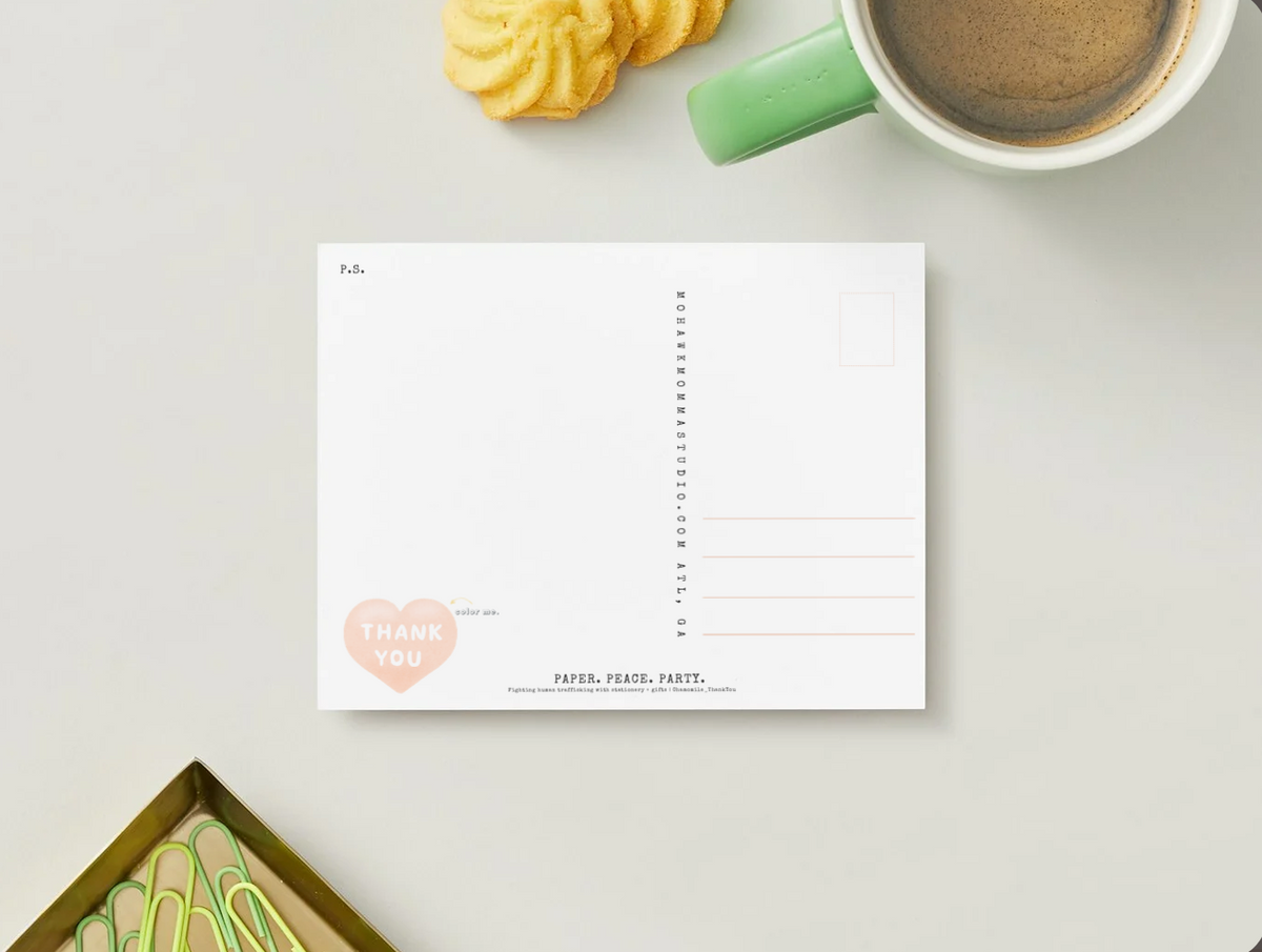 Colección Feliz Cumpleaños | Postal de poesía con acuarela dorada y confeti negro y dorado + Diario™