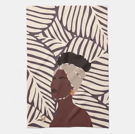 Mocha Tea Towel | Melanated Musings Collection (minimum order 5)