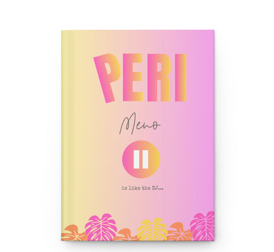 Perimenopause Bingo-Prompt Notebook | Hardcover Bookbound Journal (minimum order 5)